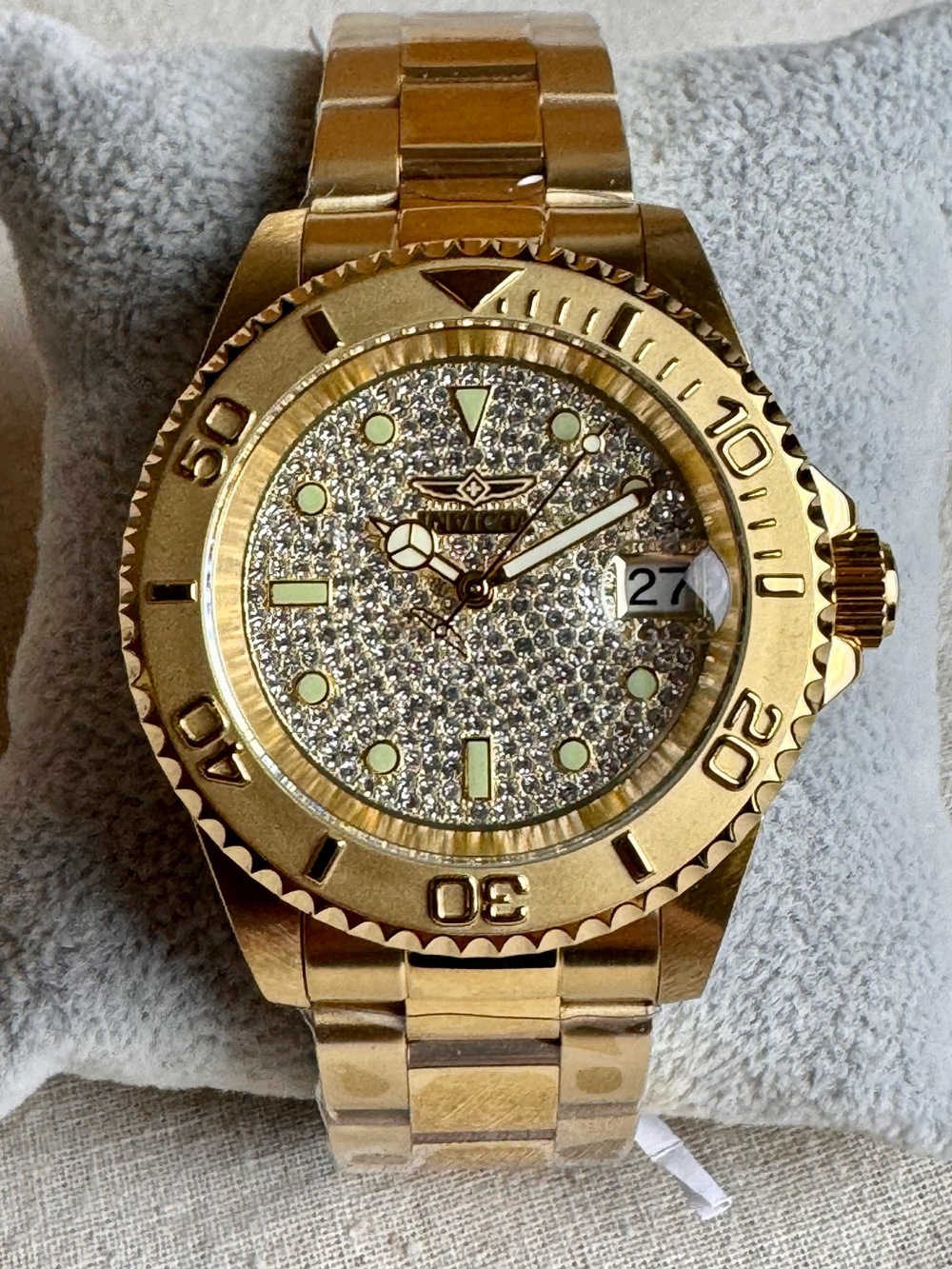 Invicta Automatic Pro Diver Gold-tone Dial NH35A 40mm Dive Watch 50280 NWT
